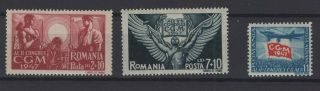 Rumunia,  Romania Stamps,  1947,  Mi.  1090 - 1092.