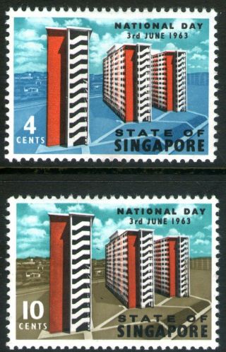Singapore 1963 National Day Set Of 2 Unhinged