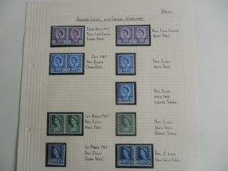 1967/68 Qe Ii Wales Regional Phospher Stamps