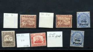 Malta 1899/1901 Mh To 5d Incl.  Surcharges (as 947s