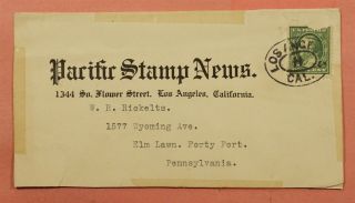 Dr Who Pacific Stamp News Newspaper Wrapper Los Angeles Ca 118048