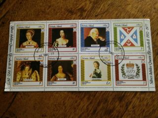 Gb Stamps Bernera Islands Scotland Mini Sheet 1977 Cto Queens Silver Jubilee