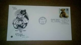 A10 1998 Teddy Bear Ctc Artcraft Variety First Day Cover