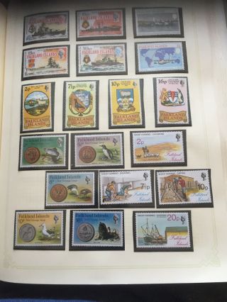 Falkland Islands Page Unmounted Stamps In Sets.