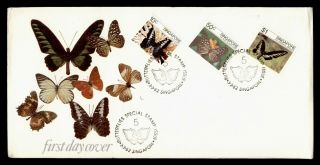 Dr Who 1982 Singapore Butterfly Fdc Pictorial Cancel C132846