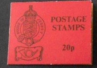 Jersey Postage Stamp Sachet / Booklet 1980 20p Black On Red Cover