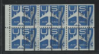 Air Mail Precancels - Ks - Concordia - C51a - 804 - 7c Blue Jet Booklet Pane