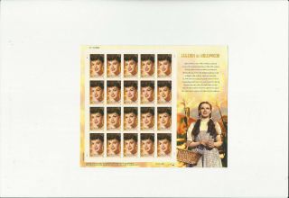 Us Stamps/postage/sheets Sc 4077 Judy Garland Mnh F - Vf Og Fv$7.  80