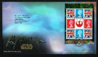 Great Britain 2015 Star Wars First Day Cover With Certicate