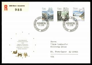Mayfairstamps Switzerland 1983 Set Of 3 Landscape First Day Cover Wwb94789