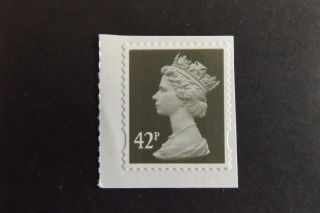 Gb Qeii Machin Definitive Stamp.  Sg 2297 42p Deep Olive - Grey S/a 2b Mnh