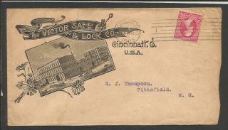 Victor Safe & Lock Co.  Cincinnati,  Oh.  1895 Advertising Cover