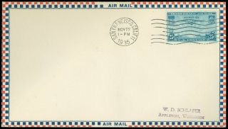 11/22/1935 San Fran Ca Cds,  China Clipper Scott C20 Fdc On Roessler Envelope