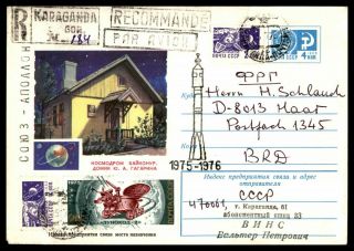 Mayfairstamps Russia 1976 Karganda Registered Space Uprated Stationery Cover Wwb