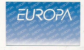 D004264 Europa Cept 2001 Water Booklet Mnh Russia
