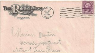 1933 Iona,  Michigan Cancel On A Cover Advertising The City 