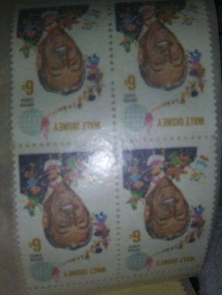 1968 - Walt Disney – Full Never Hinged Sheet Of 50 Vintage Postage Stamps