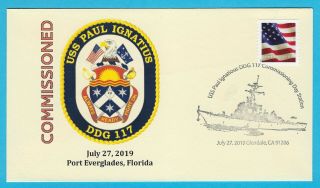 Uss Paul Ignatius (ddg 117) Arleigh Burke - Class,  Comm.  Day Station,  July 27 2019