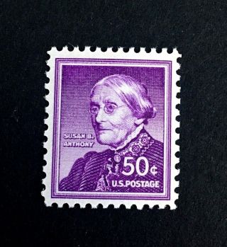 Us Stamps,  Scott 1051 Susan B.  Anthony 50c Xf,  M/nh Rich Color,  Great Centering