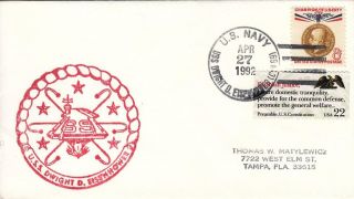1992,  Uss Dwight D.  Eisenhower,  Cv - 69 To Tampa,  Fl (d5902)