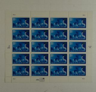 Us Scott 3354 Pane Of 20 Nato 50 Years Stamps 33 Cent Face Mnh