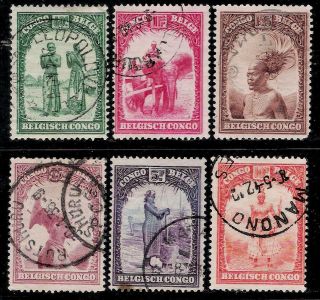 Belgium Colony Belgian Congo 1931 - 1937 Old Stamps - Natives
