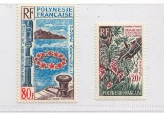 French Polynesia Sc.  216,  C38 Mnh Set,  Cat.  $42.  50