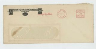 Mr Fancy Cancel Lgl Northern Indiana Brass Co Elkhart Ind 1941 Cvr 2244