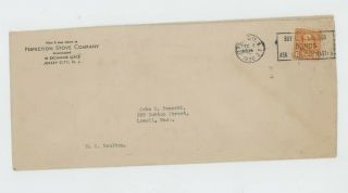 Mr Fancy Cancel Lgl Princeton Stove Company Jersey City Nj 1936 Cvr 2248