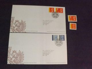Recorded Signed For 1st & Large 1st Stamps & 2 First Day Cover Special Fd5h