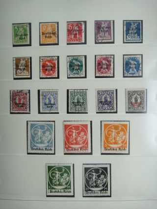Germany 1920 Stamps Overprint Deutsches Reich Bavaria German States Deutsch