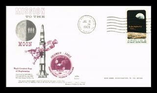 Dr Jim Stamps Us Mission To The Moon Apollo 11 Launch Space Event Cover 1969