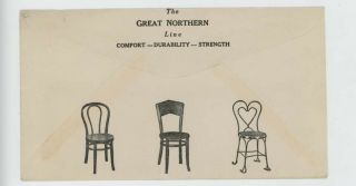 Mr Fancy Cancel Great Northern Chair Co Chicago Ill 1940 Cvr 2058