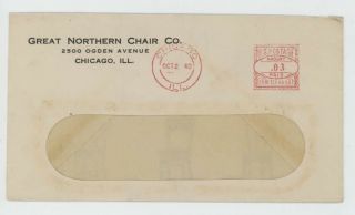 Mr Fancy Cancel Great Northern Chair Co Chicago Ill 1940 Cvr 2058 2