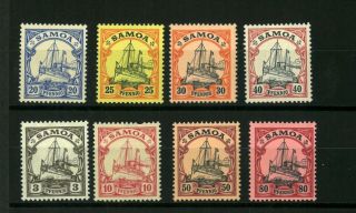 Germany Reich Set Stamps Colonie Samoa Mh