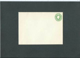 Gb Postal Stationery Sto Kgv 1/2d Green Embossed Envelope H&b Es42