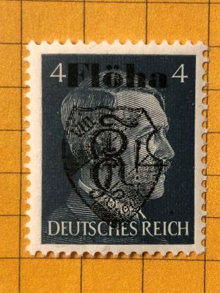 Germany (floha) 1945 Post Wwii - Local Issue 4 Pfg.  Mnh /s2