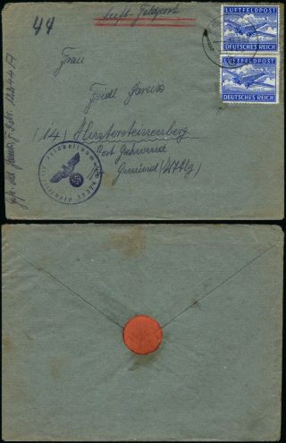 C577 Germany Censored Fieldpost Cover Fpo 33374 Hirtensteinenberg 1944