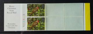 GB 1995 SG: LX9 £2.  50 Laminated Robin 1st Class Booklet with Cylinder Numbers UM 2