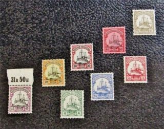 Nystamps German East Africa Stamp 29 - 37 Og H $51