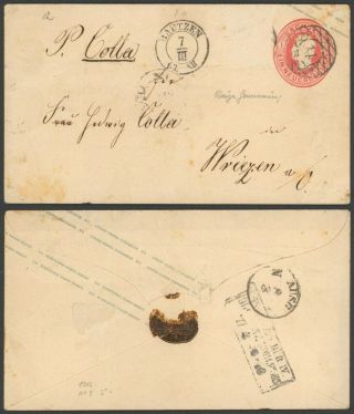 Germany Saxony - Postal Stationery Hautzen 35142/10