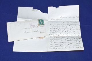 Sanford Maine 1878 Cover & Letter To Cape Neddock