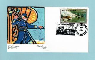 U.  S.  Non Fdc Rare Dave Curtis Cachet - Commemorating The Battle Of Mobile Bay