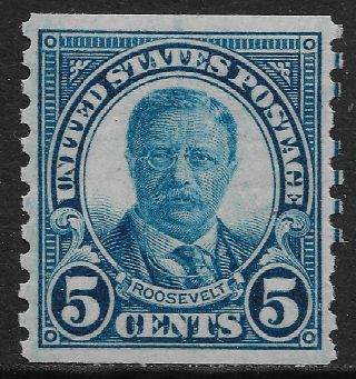 Scott 602 Coil Us Stamp Teddy Roosevelt 5 Cent Nh