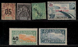 France Colony Reunion 1885 - 1941 & Stamps