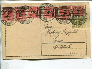 Germany Infla Post Card 10.  11.  1923