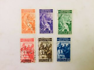 1935 Vatican Stamps - Sc Cat 41 - 46