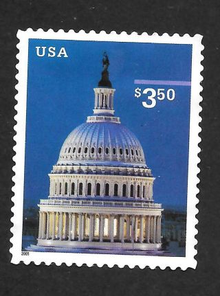 2000 No Gum Sc 3472 $3.  50 Priority Mail Us Capitol Dome