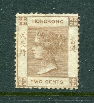 1862 Hong Kong Gb Qv 2c Stamp (no Wmk) No Gum