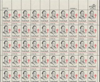 Scott 1823 - Us Sheet Of 50 - Emily Bissell - Mnh - 1980